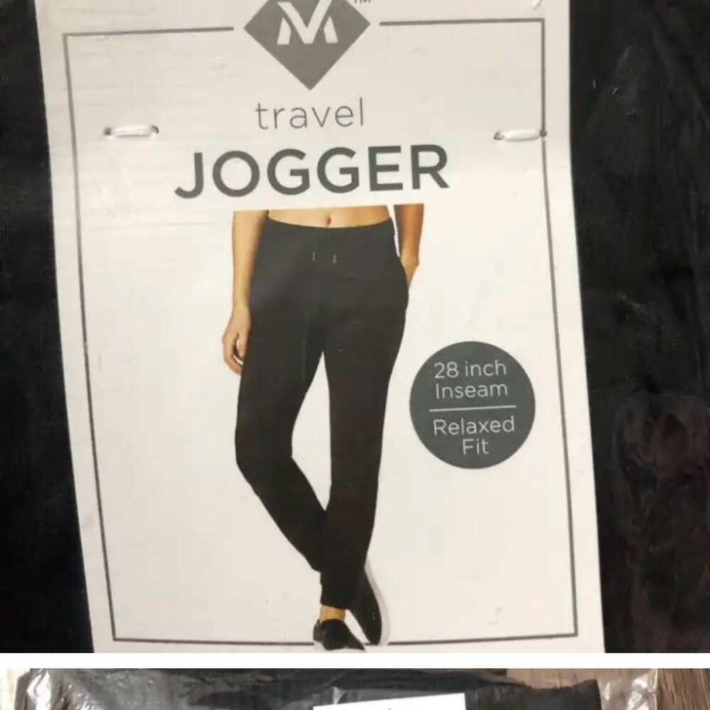 Travel Jogger Black Pants